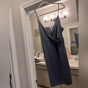 Leith size M dress gray/blue